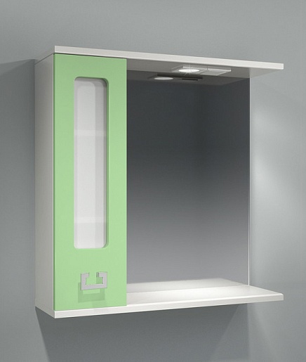 Какса-а Мебель для ванной "Витраж-Цвет 70" L фисташка – картинка-3