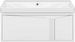 Brevita Мебель для ванной Cascade 100 подвесная белая – фотография-5