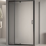 RGW Душевой уголок Passage PA-078B (PA-008B + Z-050-2B) 100x110 профиль черный стекло прозрачное