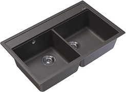 Florentina Мойка кухонная Липси 820 серый шелк – фотография-2