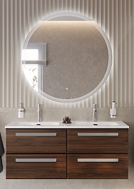 BelBagno Мебель для ванной Eco Cer-N 120 с 4 ящиками орех шоколад софт CZR-8095-120-2 ручки серые – фотография-1