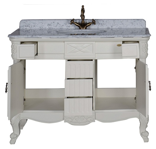 Demax Тумба с раковиной "Луизиана 120" blanco (173022) – картинка-3