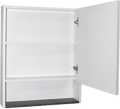 Mixline Зеркальный шкаф Сура 60 R белый/графит – фотография-2