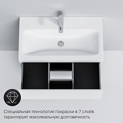 Am.Pm Тумба с раковиной Gem 75 белый глянец – фотография-6