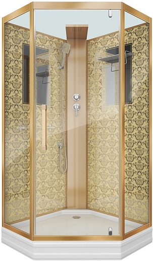 Niagara Душевая кабина 100x100 NG-7717GBK – фото-1