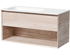 Sancos Тумба с раковиной Marmi 1.0 100 L дуб галифакс натуральный раковина Grace 101 L CN7014