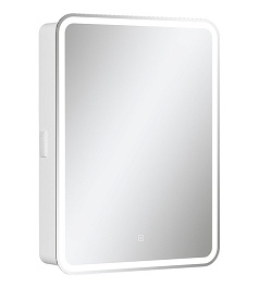 Equil Зеркальный шкаф Soldi 55 R белый софт – фотография-1