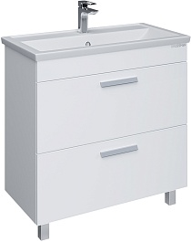 Grossman Тумба под раковину Нео 80 2 ящика белая – фотография-1