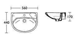 IDO Раковина "Trevi" 1118501101 – фотография-3