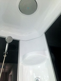 Royal Bath Душевая кабина RB 8120HP7-BT-L (черное/прозрачное стекло) – фотография-2