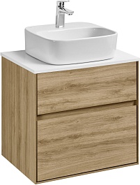 Акватон Столешница под раковину Либерти 60 белая – фотография-6