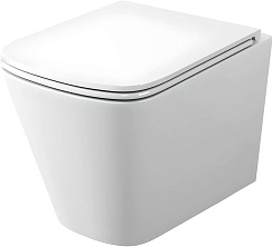 Vivon Унитаз подвесной Plat PDWH03 безободковый с быстросъёмныйм сиденьем микролифт – фотография-6