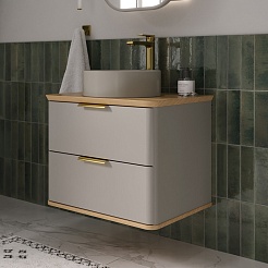 Equil Тумба с раковиной Desert 60 подвесная амарок – фотография-3