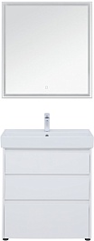 Aquanet Мебель для ванной Nova Lite 75 белая глянцевая – фотография-1