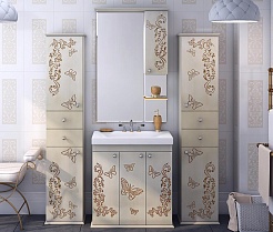 Misty Тумба с раковиной Бабочка 75 бежевая патина – фотография-4