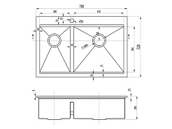 Zorg Кухонная мойка Master Flash ZM X-5278-R – фотография-2