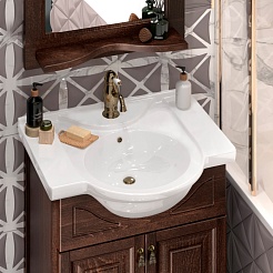 Opadiris Тумба с раковиной Тибет 50 нагал, с объемной филенкой – фотография-7