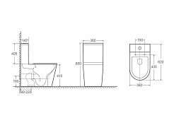 Stella Polare Унитаз-моноблок напольный Гранада KN6002000 белый – фотография-3