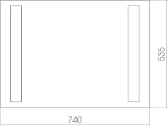 Mixline Зеркало Стиль Премьер 74 – фотография-2