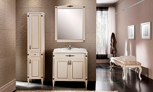 Belux Тумба с раковиной Империя 85 слоновая кость – картинка-3