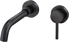 Milacio Смеситель для раковины чаши Ultra MCU.552.SS встраиваемый черный матовый