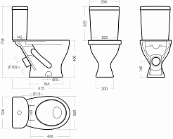 Sanita Унитаз-компакт Формат эконом 438864 – фотография-6