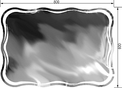 Ceruttispa Зеркало Мессина s 60x80 с сенсором движения – фотография-4