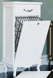 ValenHouse Тумба Лиора 40 белая, фурнитура хром – фотография-1