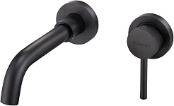 Milacio Смеситель для раковины чаши Ultra MCU.552.SS встраиваемый черный матовый – фотография-1