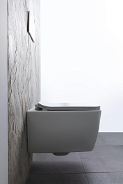 Allen Brau Унитаз подвесной Liberty 4.33007.21 белый матовый с крышкой 4.33008.21 – фотография-19