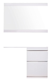 Style Line Тумба с раковиной Даймонд 120 R glass, Люкс белая, PLUS – фотография-12