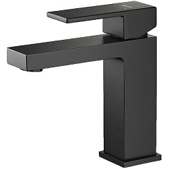 Aquatek Смеситель для раковины Либра AQ1610MB матовый черный – фотография-1