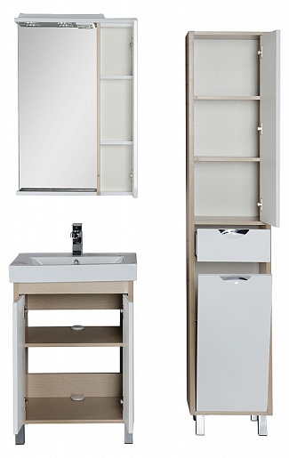 Aquanet Мебель для ванной  "Гретта 60" светлый дуб (172711) – картинка-5