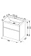 Aquanet Тумба с раковиной "Латина 70" 2 ящика (180032) – фотография-8