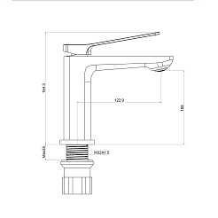 Tokito Смеситель для раковины YOKOHAMA хром TOK-YOK-1011 – фотография-4