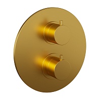 Paini Смеситель для ванны и душа Cox 78PJ690TH с термостатом, встраиваемый, брашированное золото