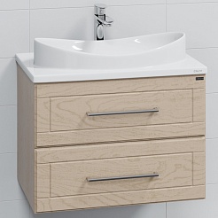 СанТа Тумба для умывальника Венера 70 дуб бежевый – фотография-1