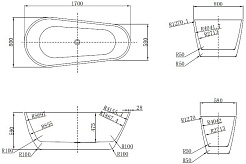 Ceruttispa Акриловая ванна MiMi 170x80 CT8686 – фотография-7
