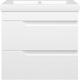 Misty Тумба с раковиной Софт 60 подвесная белая