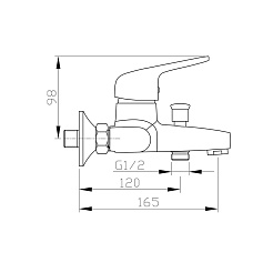 Raiber Смеситель для ванны R0081 – фотография-2