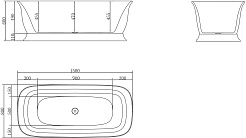 BelBagno Акриловая ванна BB400-1500-800 150x80 – фотография-5