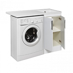 Runo Тумба с раковиной Лира 105 L белый – фотография-8