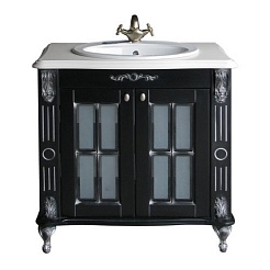 Атолл Мебель для ванной "Александрия 85" черный – фотография-2