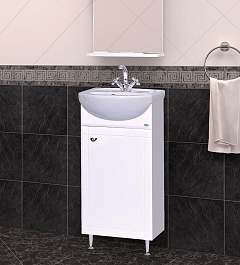 Misty Тумба с раковиной Соло 40 R одна дверь – фотография-4