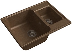 Granfest Мойка кухонная Quarz GF-Z09 Терракот – фотография-1