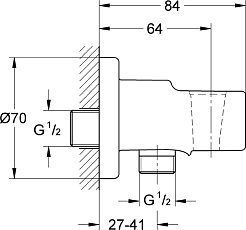 Grohe Гигиенический душ Grohe BauClassic 124434 – фотография-5