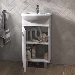 Vigo Тумба с раковиной Hoska 45 белая – фотография-3