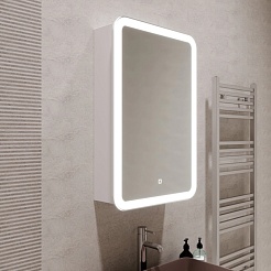 Mixline Зеркальный шкаф Премьер Фиджи 50 R белый – фотография-13