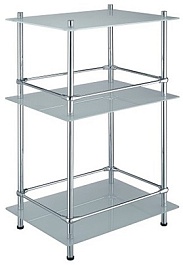 WasserKRAFT Напольная тройная полка с бортиком "К-4033" – фотография-1