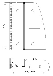 Gemy Шторка на ванну S03201 – фотография-2